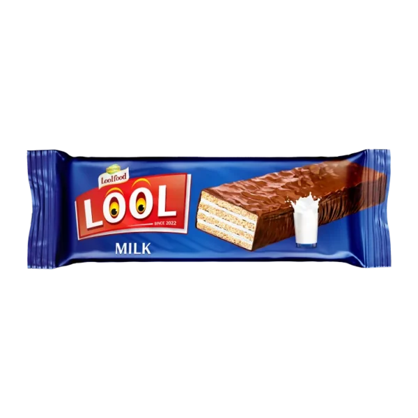Lool Covered Wafers Filled with Milk