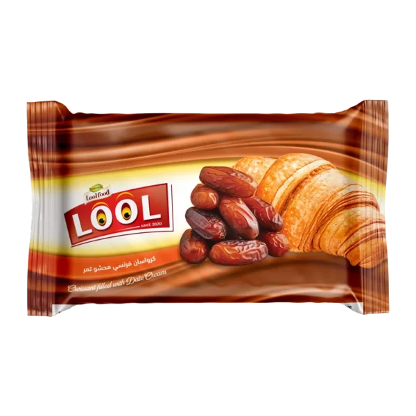 French croissants stuffed with dates