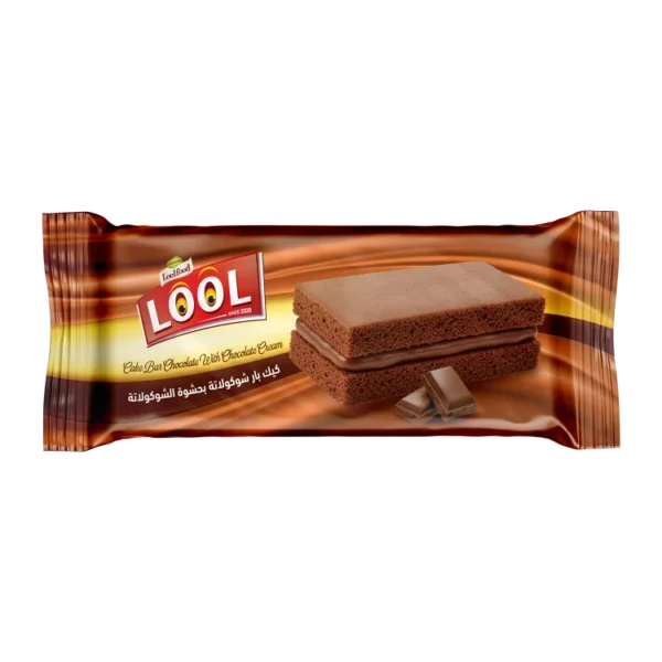 Chocolate bar cake with chocolate filling