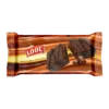 Chocolate covered and filled chocolate bar cake